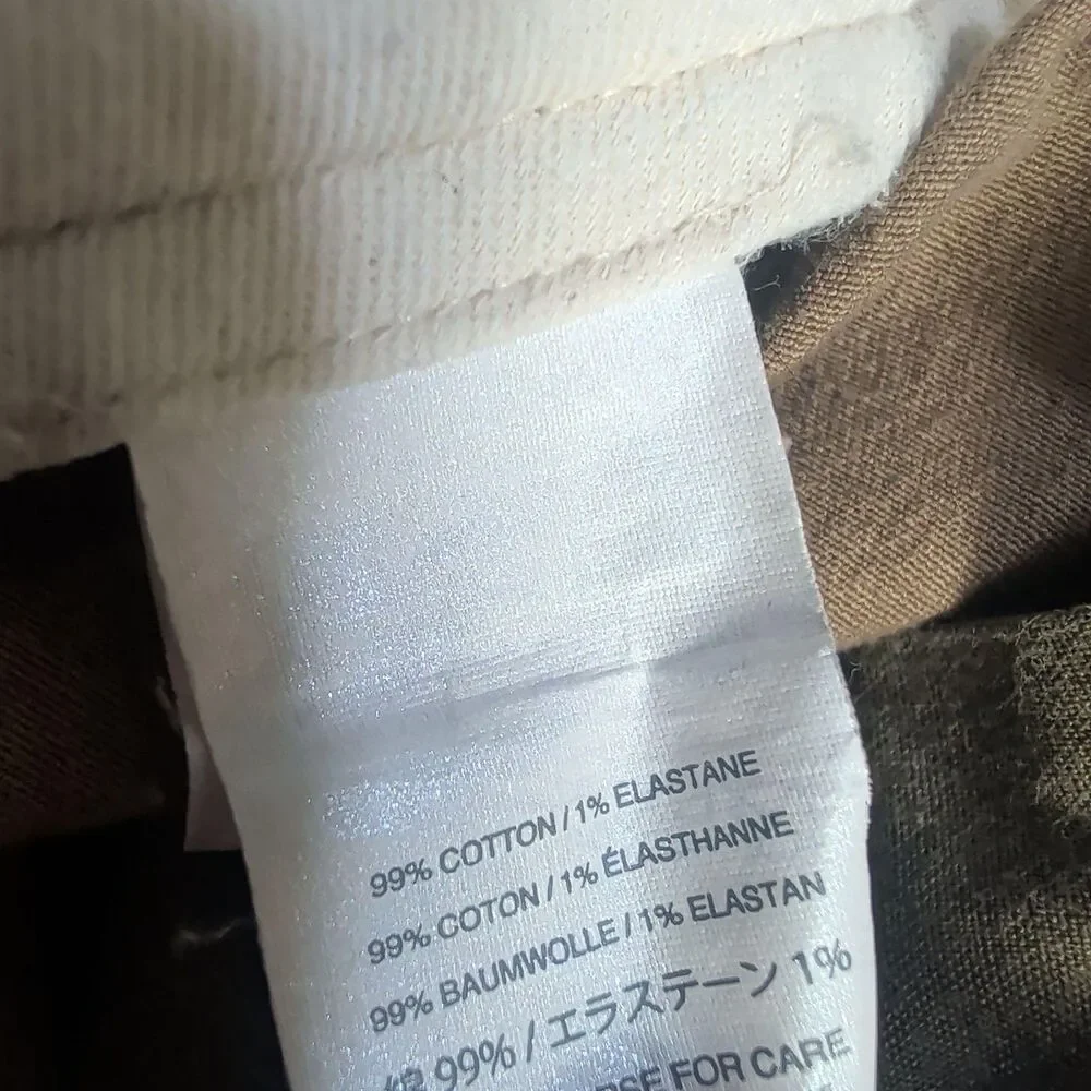 J.Crew Stretch 770 Chino Pants Mens 30x32 Beige Slim Straight Canvas Casual